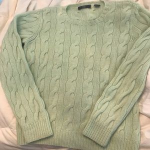 Cashmere Cable Sweater Saks Folio
